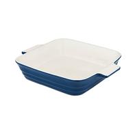 Barbary & Oak BO875003BLU Foundry 26cm Ceramic Square Oven Dish, Limoges Blue