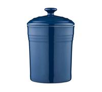Barbary & Oak BO875007BLU Foundry Medium Storage Jar in Ceramic Stoneware, 23cm, Limoges Blue