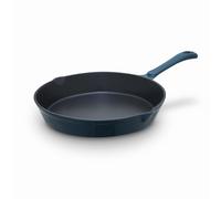 Barbary & Oak Nattura 26cm Cast Iron Round Pan, Durable Enamel Interior, Induction Compatible, Dual Side Spouts, Agave, BO800255AGV