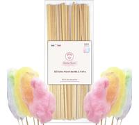 Barbe Rose® - 100 Cotton Candy Sticks - Square Wooden Sticks 30 cm - Suitable for Food Contact - For Candy Floss Machine - Lollipops and Pastries - Hobbies - Crafts and DIY