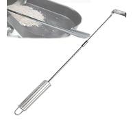 Barbecue Ash Tool - Expandable Stainless Steel Rake, Adjustable Grill Hoe | Heavy Duty Fire Pit Cleaner, Portable Fireplace Removal with Strong Handle for Wood Stoves BBQ Camping Garden Cleaning