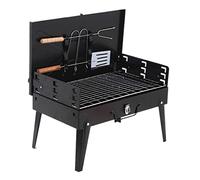 Barbecue Charcoal Grill Portable Foldable Charcoal BBQ Grill for 3-5 Person Outdoor Barbecue Grill Roasting Family Party Grill
