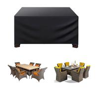 Barbecue Cover Waterproof Oxford Cloth170x80x85cm Heavy Duty RipProof 420D Oxford Fabric Large Patio Set Cover Square/Rectangular Rain-proof & Dust-proof & Anti-UV