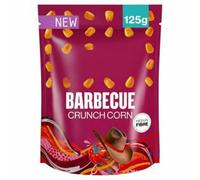 Barbecue Crunch Corn, High Fibre Vegan Snack, Plant Based Gluten Free Corn Kernels with Natural BBQ Seasoning, 125g