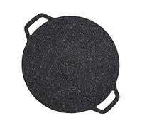 Barbecue Grill Grate Grill Sheet Reusable Easy Cleaning High Thermal Conductivity Coating Grill Pan for Hiking Camping (38cm)