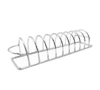 Barbecue Grill Rack, 22 x 6 x 5 cm, Stainless Steel Rib Stand, Non-Stick BBQ Cooking Tool for Air Fryers, Smokers or Barbecues, Dishwasher Accessory for Camping, Picnic and Backyard Barbecue