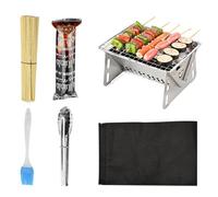 Barbecue Grill with Charcoal, Lightweight and Multifunctional, Camping Charcoal Grill, for Hiking, Picnics, Tailgating, Garden, Patio, Travel, Garden, Party