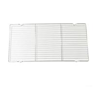 Barbecue Net Stainless Steel Robust for Grilling Fish Shrimp - Non-Stick Grid for Oven Camping 41 x 20 cm (L)