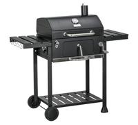 Barbecue, Portable BBQ Grill, Barbeque Charcoal Grill Outdoor With Wheels And Folding Table, Warming Rack For Garden Patio, Birthday Gifts For Men Dad Husband