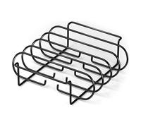 Barbecue Rib Rack Rack Large Stainless Steel Vertical Grill Rack 4 Slot Rib Roasting Turkey Rack for Kitchen Home Picnic Outdoor Camping