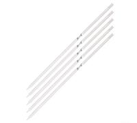 Barbecue Skewers, 5-Pack Flat BBQ for Grilling Kabobs, Wavy Handle Camping Cooking Tools for Outdoor Picnic Hiking(26cm)