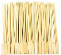 Barbecue Skewers Disposable Paddle Skewers, Cocktail Picks- 15cm Long, Eco-Friendly, Sustainable, and Perfect for BBQs, Parties, Weddings, and More X 50