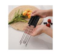 Barbecue Skewers with Handle,Grill Fork for BBQ Camping Cookware Campfire Grill Cooking, Camping Stove BBQ Tools