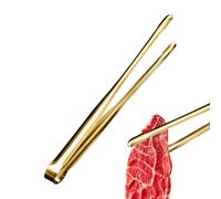 Barbecue Tongs for Gripping Food, Stainless Steel Kitchen Tongs, Heat Resistant Food Tongs, Barbecue Kitchen Tongs, Robust Grill Clip, Non-Stick Food Clip for Ice Cubes