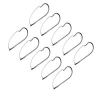 Barbed Bait Holder Hooks Snag-Free for Thick Cover | 1/0 size 3.8x1.4cm, wide gap design, ideal for soft plastic worms, for bass fishing, freshwater use