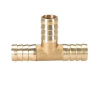Barbed Pipe Fitting Coupler Adapter for Oil and Water, 4 to 19mm Hose Barb Elbow Brass Connector 1piece(Yellow,14mm)