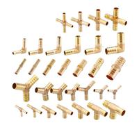Barbed Pipe Fitting Coupler Connector Adapter for Fuel Water 4mm 5mm 6mm 8mm 10mm 12mm 16mm 19mm Hose Barb Elbow Brass(L 2 Way,12mm)