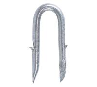 Barbed Staples - Galvanised (Size 40 x 4.00 - 2.5 Kilograms) Timco Silver One Size