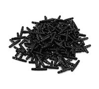 Barbed Tee Connectors Drip Irrigation, 100PCS 4/7 mm Universal T- Pipe Barb Hose Fitting Joiner, Drip Irrigation Joint Micro Spray Irrigation Joint for Watering Systems Garden Tool