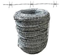 Barbed Wire 4 Point Fence for Crafts and Critter Deterrent, Versatile Craft Wire Included