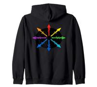 Barbed Wire Chaos Star Zip Hoodie