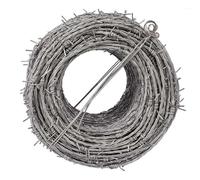 Barbed Wire,Stainless Steel Barbed Wire Fencing 2mm Thick 30m (98.4ft) Durable Break Resistant Ideal for Birdhouses Garden Projects DIY and Home Improvement