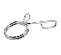 Barbell Clamp Clips for Weight Bars, Iron Spring Collars | Fast Plate Changes, Removable Design, Silver Finish, for Gym Deadlifts and Home Powerlifters