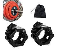 Barbell Clamps Olympic Bar Collars 2 Inch Quick Release Barbell Lock Clamp Locking Standard Bar Weight Plates Collar Clips for Workout Weightlifting Fitness Training Bodybuilding-Black