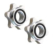 Barbell Collars - Hex Nut Barbell Clamps | Casting Iron Barbells Clip - Dumbbell Bar Anti Slip Hexagonal Safety Nuts Weight Lifting Home Gym Equipment