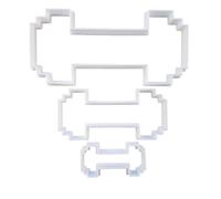 Barbell Dumb Bell Weight Gym Lift Train Shape Cookie Cutter Dough Biscuit Pastry Fondant Sharp Weights Lifting (Small)