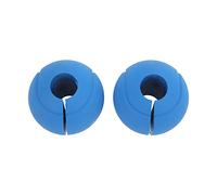 Barbell Dumbbell Grip Silicone Non Slip Thickened Round Spherical Handle for Massive Arm Muscle Building Strength Training Workout Gym Equipment (Blue)
