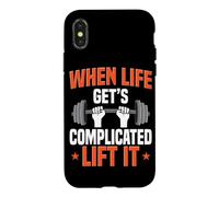Barbell Lift When Life Get's Complicated Lift It Deadlifting Case for iPhone X/XS