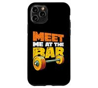 Barbell Meet Me At The Bar Funny Weightlifting Gym Case for iPhone 11 Pro