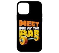 Barbell Meet Me At The Bar Funny Weightlifting Gym Case for iPhone 12 mini