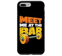 Barbell Meet Me At The Bar Funny Weightlifting Gym Case for iPhone 7 Plus/8 Plus