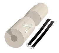 Barbell Pad Squat Pad for Lunges and Squats - Hip Thrust Pad for Standard and Olympic Bars - Provides Cushion to Neck and Shoulders While Training (PEARL WHITE)