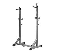 Barbell Rack Bench Press Stands Adjustable Squat Rack with Dip Handles Squat Stands Rack Barbell for Weight Bench Home Gym Strength Training Stand Fit