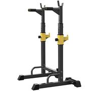 Barbell Rack,Fitness Equipment Home Gym IndoorSiamese,Height Adjustable,Squat Stands Rack Weight Rack Gym Rack Squat and Bench Press Rack Dumbbell Stand,Load 250kg