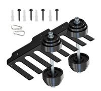 Barbell Rack, Wall Mount Barbell Rack, Heavy Duty Barbell Rack - Space Saving Barbell Rack, 8 Hook Weight Bar Holder, PE Stand
