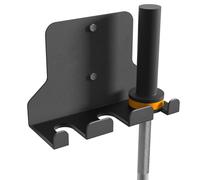 Barbell Rack Wall Mount | Vertical Home Gym Bar Holder,Powder Coated Space-Saving Holder For Commercial Or Home Gym Accessory, Compatible With Bands, Jump Ropes, Lifting Belt