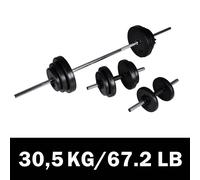 Vidaxl Curl Barbell And Dumbbell With Plates 60 Kg
