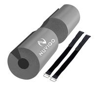 Barbell Squat Pad for Lunges and Squats and Hip Thrusts - for Standard and Olympic Bars - Provides Cushion to Neck and Shoulders While Training (Grey)