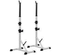 Barbell Squat Rack Stand Weight Lifting Bench Press Home Gym Adjustable Pair