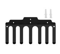 Barbell Stand for Wall Mounting, Barbell Wall Stand, Dumbbell Bar Holder with 7 Hooks, Storage of Fitness Accessories for Resistance Bands, Skipping Ropes, Barbells, Lifting Straps, Cable Attachment