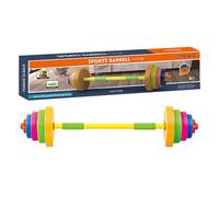 Barbell Toy Set - Kids Workout Equipment | Adjustable Weight Lifting Toy For Boys Girls Outdoor Physical Training, Durable Fitness Gear For Child Strength Development Play Fun Exercise Use