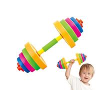 Barbell Toy Set - Kids Workout Equipment | Adjustable Weight Lifting Toy For Boys Girls Outdoor Physical Training, Durable Fitness Gear For Child Strength Development Play Fun Exercise Use