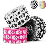 Barbell UP Professional Weight Lifting Thumb Tape - Protects Finger Tape, Cross Training, Powerlifting, Yoga & Gym, Hand Grip Support for Weightlifting, Deadlift, Barbell Hook Grip (Mix Skulls)
