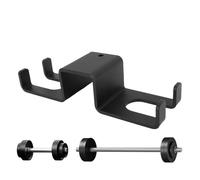 Barbell Wall Bracket - Heavy Duty Hanging Vertical Bar Rack | Vertical Wall Mounted Bars Bracket | Vertical Storage Home Gym Storage