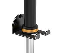 Barbell Wall Holder,Aluminum,Black,1 hook