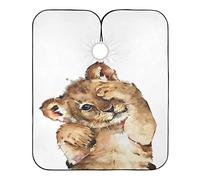 Barber Apron Cute Lion, Hair Cutting Gown Professional Barber Cape Cloth Anti-Static Salon Gowns For Haircut Men Women